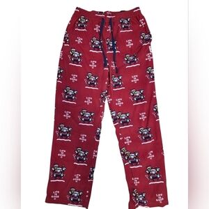 Life is Good Christmas Dog Print Flannel Pajama Lounge Pants Men's Small